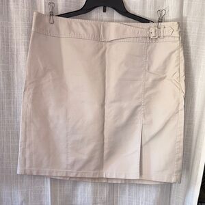 Ann Taylor Tan Mini Pencil Skirt with Slit